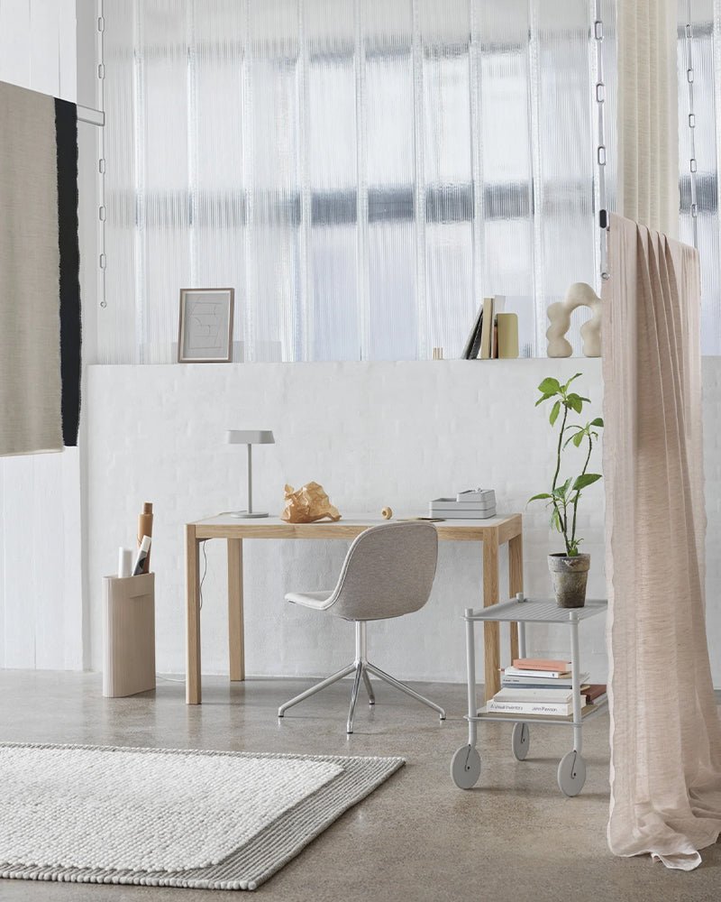 Flow Small - Light grey trolley - Perforated metal